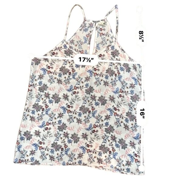 Paper Crane Chiffon‎ Camisole Top in White Floral size medium - Picture 8 of 8